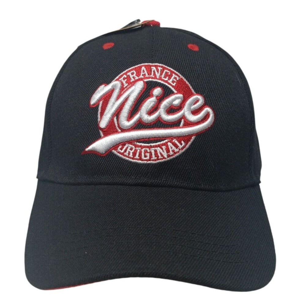 NWT "Nice France Original" Black Hat‎ Baseball adjustable